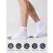 CS Celersport Men's Ankle Socks 6 Pack - White, Size 9-12 | Cushioned Athletic Running Socks - Buy Online on GoSupps.com