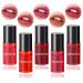 5 Colors Lip Tint Stain Set Mini Velvet Lip Tint Watery Lip Stain Long Lasting Waterproof Moisturizing Lip & Cheek Tint Hydrating Natural Glossy Liquid Lipstick Lip Gloss Kits for Women