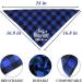 Plaid Dog Bandana Scarf Big Sister Brother Dog Bandana Buffalo Plaid Triangle Dog Scarf Reversible Plaid Triangle for Small Medium Dogs Pets (blue) - Buy Online on GoSupps.com