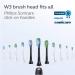 Philips Sonicare W3 Premium White Replacement Toothbrush Heads - Black (4 Pack) - Buy Online on GoSupps.com