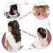 18-inch Curly Ash Blonde Mix Light Brown Ponytail Extension - Clip-in Claw Hairpiece for Women - Buy Online on GoSupps.com