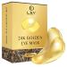 LEV - 24K Gold Eye Mask for Puffy Eyes & Dark Circles - Refreshing Treatment to Reduce Fatigue Wrinkles and Puffiness - 15 Pairs of Eye Mask Skincare