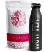 WOW TEA WOW TEA - Herbal Tea for Weight Loss | Detoxifying Tea - Body Cleansing and Bloating Relief | Ayurveda Wellness Tea + Tea Thermos with Infuser - 150g + 500ml | 100% Natural | Made in the EU