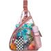 AGSDON Clear Sling Bag Stadium Approved Small PVC Crossbody Shoulder Backpack Casual Transparent Daypack - Pink