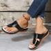 Summer Orthopedic Sandals for Women - Arch Support Casual Open Toe Flip Flops for Hallux Valgus - Breathable Lightweight Bunion Slippers - Size 6.5 Black - Buy Online on GoSupps.com