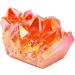Natural Crystal Rough 100g Crystal Rainbow Orange Titanium Coated Crystal Cluster Quartz Drusy Geode Gemstone Specimen - Buy Online on GoSupps.com