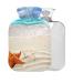 Seestern beach summer hot water bottle with cover 1 l small warm stairway for pain relief headache neck and shoulders BPA-free