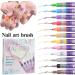 12-Color Nail Art Pen Set DIY Nail Art Design Pens Quick-Drying Smudge-Proof Lining Gel Nail Artist Markers Waterproof Nails - Buy Online on GoSupps.com
