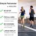 MOLIONS Pedometer for Walking - Simple Step Counter with Large Display - Accurate Tracker for Men, Women, Kids, and Elderly - Black 1 Pack - Buy Online on GoSupps.com