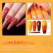 Lavender Violets 13 Pcs Gel Nail Polish Set | Temperature Colour Changing | UV LED Soak Off | Manicure Starter Kit with Base Coat, Matte Top Coat, and Nail File - Twilight Forest-683 - Buy Online on GoSupps.com