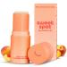 SweetSpot Flavored Solid Perfume Stick Portable Travel Perfumes for Women Long Lasting Fragrances Non Sticky Formula Natural Ingredients Fragrance Stick (Peach)