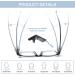 Cojwis 5-Pack Classic Reading Glasses for Men & Women - Comfortable Rectangular Optical Aid Springs Hinge 1.75x Magnification 5 Colors - Buy Online on GoSupps.com