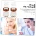 Buy Homsfou 2-in-1 Contact Lens & Makeup Mirror Case - Travel Cosmetic Box - Brown ABS Compact & Stylish - 7.3x7.3x2.6cm - Buy Online on GoSupps.com