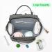 Yuniss Multifunctional Diaper Backpack - Large Waterproof Baby Bag with Bed Diaper Pad & Stroller Belt - Dark Gray - Buy Online on GoSupps.com
