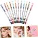 minkissy 12 Pieces Colored Eyeliners Color Eyeliner Colored Pencils Liquid Liner Colorful White Pole Mousse medium colorful - Buy Online on GoSupps.com