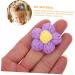 FOMIYES 30 Pcs Hairpin Accessories Girls Clothes Knitted Flowers Diy Phone Case Material Puffs Suite Child 1 count (Pack of 1) Assorted Color 4x3pcs - Buy Online on GoSupps.com