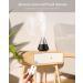 JIAWEN 150ML Ultrasonic Cool Mist Essential Oil Diffuser - Air Fresh Aromatherapy Humidifier with LED Candle Light for Home & Office in Black - Buy Online on GoSupps.com