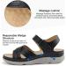 Ortho+rest Women's Orthopedic Sandals with Arch Support - Comfortable Orthotic Walking Sandals in Black (Size 9) - Buy Online on GoSupps.com