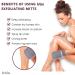 Irbis Deep Exfoliating Glove - Korean Body Scrub Mitt & Exfoliator | Dual Texture Bath Sponge for Dead Skin Removal | Perfect for Shower Bath Spray Tan & Home Spa - Pink Grey Blue - Buy Online on GoSupps.com