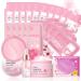 Skincare Set for Teenage Girls Japan-Sakura Skin Care Products Set Skin Care Sets & Kits Cleanser Toner Serum Cream Sleep Mask Eye Mask Mud Mask Lip Mask Beauty Products Daily Face Care 24PCS Cherry Blossom 01