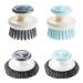 2 Pcs Stainless Steel Scrubber with Handle and 2 Pcs Dish Brush Steel Wool Scrubber Pot Scrubbers for Kitchen Dish Scrubber Brush 2 Style Dish Scrub Brush. (Gray Blue)