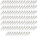 BetterJonny 100 Pieces 1.75 Inches Single Prong Hair Clips Silver Section Clips Metal Clips Hair Pins for Curls Siliver