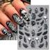 Buy 7 Sheets Halloween Skull Nail Art Stickers - 5D Embossed Self-Adhesive Ghost & Skeleton Designs for DIY Nail Decor | International Shipping - Buy Online on GoSupps.com