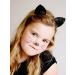 ZOONAI Girls Glitter Cat Ears Headband Cute Hair Band Halloween Christmas Cosplay Party Costume (Blue) - Buy Online on GoSupps.com