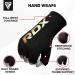 RDX Boxing Hand Wraps Inner Gloves Men Women Half Finger Black Small - Fist Protection for Muay Thai, Kickboxing, MMA - Elasticated Bandages for Speed Bag Punching Training - Buy Online on GoSupps.com