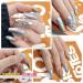 U-Shinein 2x8ml Metallic Silver Painted Gel Nail Polish Kit | 3D Metal Painting Gel for Mirror Finish | DIY Nail Art Manicure Set with Nail Brush - Color 06 - Buy Online on GoSupps.com
