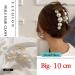 3PCS Pearl Hair Claw Clips Large Pearl Hair Clips for Thick Hair or Fine Hair Non-Slip Hair Clips Hair Accessories for Women and Girls - Buy Online on GoSupps.com
