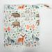 Wet Dry Bag Baby Cloth Diaper Nappy Reusable Washable with Two Zippered Pockets - Watercolor Animals - Buy Online on GoSupps.com