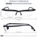 SKYWAY Focus Adjustable Glasses Dial Vision TR90 Frame Focal Adjustable Glasses Adjustable Vision Eyeglasses Near and Far Sight Black - Buy Online on GoSupps.com