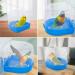OOTDTY Bird Bath Box - Bird Cage Accessory for Small Birds - Blue Parakeet Bathing Tub with Water Injector - Buy Online on GoSupps.com