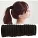 Paodduk Black Hair Bands Seamless Hair Tie Ponytail Holders | Hair Scrunchies Non Damage Ponytail Holders For Fine Hair Thick Hair Straight Hair Thin Hair - Buy Online on GoSupps.com