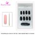 Bling Art Black Metallic Ballerina Coffin False Nails - 24 Long Tips with Glue | International Shipping Available - Buy Online on GoSupps.com