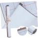 SEWOART Brush Calligraphy Practice Home Accessories Writing Water Cloth Calligraphy Supplies Daily Use Silver 75.00X38.00X0.10CM - Buy Online on GoSupps.com