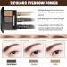 Eyebrow Stamp Stencil Kit - Long Lasting Waterproof Makeup Set for Women - Medium Brown Eyebrow Powder, Pencil, Soap, Razor, 3 in 1 Kit - Buy Online on GoSupps.com