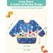Lictin 3 Pcs Long Sleeve Baby Bibs | Waterproof & Adjustable Closure | Baby Smock for Toddlers 6-24 Months - Pale Green - Buy Online on GoSupps.com