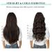 Doores Clip-In Extensions | Real Dark Brown 50cm 20 Inch Remy Hair Extensions | 9 Pieces 150g | Natural Thick Straight Hair - Buy Online on GoSupps.com