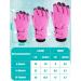 Kids Winter Waterproof Ski Gloves 2 Pairs for Cold Weather - Purple Red - 3-6 Years - Buy Online on GoSupps.com