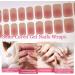 20Pcs Semi Cured Gel Nail Strips Soft Self-Adhesive Gel Nail Stickers Long-Lasting Waterproof Gel Nail Polish Wraps Salon-Quality Manicure Set for Women Girls Kids DIY Decorations - Blush Shimmer - Buy Online on GoSupps.com