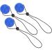 Squeeze Ball Set - 3pcs Safe Stress Relief Grip Balls with Bungee Cord | Silicone Hand Gripping Exercise Balls for Adults - Blue 30 - Buy Online on GoSupps.com