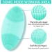 Sunmay Oval Sonic Face Cleaning Brush - Waterproof Silicone Facial Washer with Ion Function for Deep Cleaning & Gentle Peeling - Blue M - Buy Online on GoSupps.com