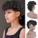 Mohawk Wigs for Black Women - Curly Ponytail with Bangs Clip-in Hair Extension - Afro Faux Hawks Hairpieces - Oseti Clip-on Mohawk Hair for African American (1B) - Buy Online on GoSupps.com