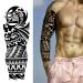 Kotbs Waterproof Black Totem Arm Sleeve Temporary Tattoos Set - 12 Sheets - Buy Online on GoSupps.com