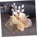 DOITOOL Bride Comb Rhinestone Comb Crystal Rhinestones Pearl Hair Pin Rhinestone Hair Comb Crystal Headpiece Comb for Bridal Pearl Hair Comb Bride Headpieces for Wedding - Buy Online on GoSupps.com