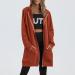 Yihaojia Womens Zip Up Hoodies Mid Length Hooded Sweatshirt Coat for Fall Lightweight Tunic Sweatshirt with Pockets Orange#51 Large - Buy Online on GoSupps.com