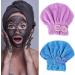 2-Piece Microfiber Hair Towel Set with Bowknot - Soft Headscarf for Women | Perfect for Bath & Make-Up - Buy Online on GoSupps.com