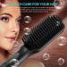 JUMPHIGH Ionic Hair Straightening Brush - Fast MCH Ceramic Heating - Anti-Scald - Auto Temperature Lock - Portable Straightening Comb for Home and Travel Black - Buy Online on GoSupps.com